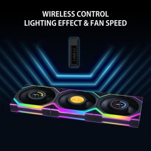 Lianli 12RSLLCD1W3B Lian Li Uni Fan Sl 120mm Rgb Fan With Lcd Display