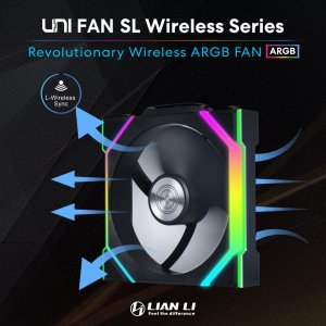 Lianli 12RSL1W3B Lian Li Uni Fan Sl 120 Wireless Rgb Fan - Black