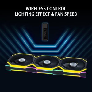 Lianli 12RSL1W3B Lian Li Uni Fan Sl 120 Wireless Rgb Fan - Black