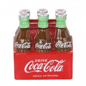 Coca 127077.01 Coca-cola Six Pack Durastone Snack Jar With Lid