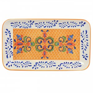 Laurie 130974.01RR Hand Painted Tierra Stoneware Serving Platter