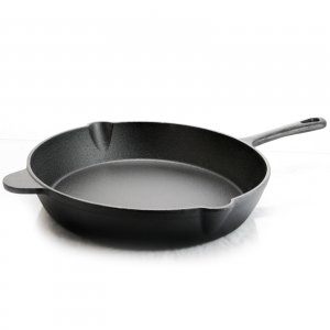 General 92720.01 Addlestone 12 In. Preseasoned Round Cast Iron Frying 