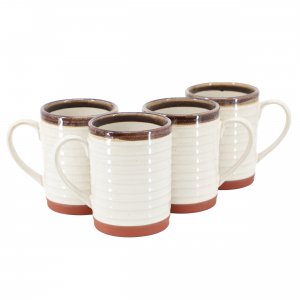 Gibson 142557.01 Home Terra Bella 4 Piece 18.5 Ounce Terracota Mug Set