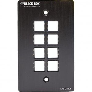 Black AVS-CTRL8 Wallplate Control Panel