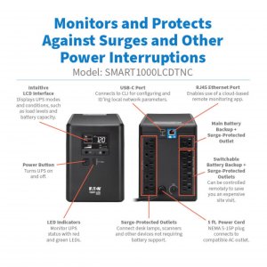 Tripp SMART1000LCDTNC Cloud Ups 1000va 600w Tower