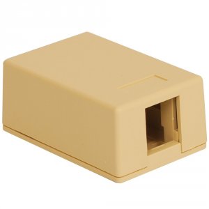 International IC107BC1IV Ivory Surface Mount Box, 1-port, 25 Pack