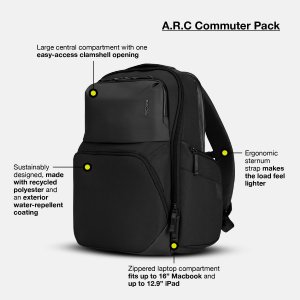 Incase INCO100683-BLK A.r.c. Commuter Pack - Black