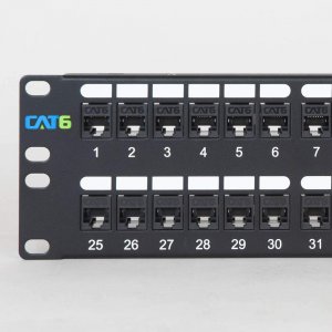 International ICMPP48CP6 48-port Cat 6 Feed-thru Patch Panel - 2 Rms