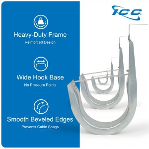 International ICCMSJH933 J-hook 1-516in. 90 Degree Cable Support - 25 