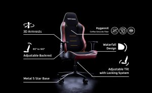 Vertagear VG-SL3800SE_CB Sl3800 Hygennx Carbon Black Ergonomic Feature