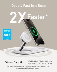 Fantasia B25M1121 Anker Maggo Wireless Charging Station (15w, 3-in-1 P