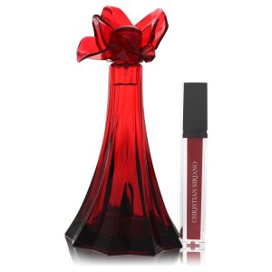 Christian 565296 Eau De Parfum Spray + 0.21 Oz Red Lip Gloss (unboxed)