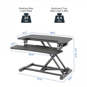 Flexispot M7-E-28B 28 Wide Sit-stand Desk Riser