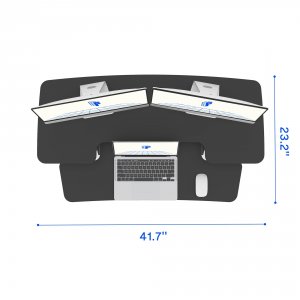 Flexispot M7-E-42B 42 Wide Sit-stand Desk Riser