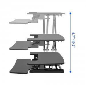 Flexispot M7-E-40B 40 Wide Sit-stand Desk Riser