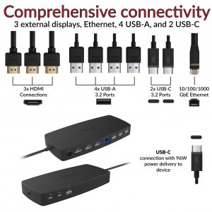 Cyber DS-6000 Triple 4k Usb-c Docking Station