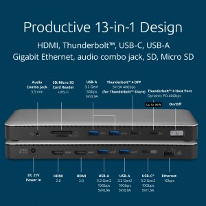 Kensington K35381NA Sd5768t Eq Thunderbolt Dock