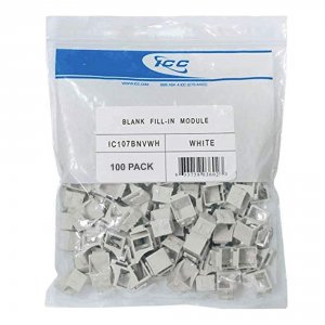 International IC107BNVWH 100 Pack White Blank Modules For Custom Proje