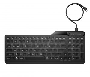 Hp 7N7C0AA#ABA Hp 400 Wired Backlit Keyboard