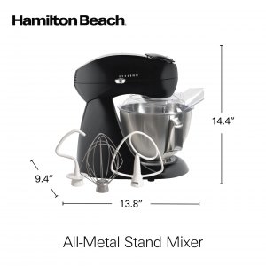 Hamilton 63227 E All Metal Stand Mixer Black