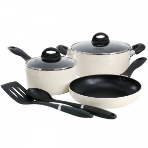 Oster 141080.07RR Clairborne 7 Piece Nonstick Aluminum Cookware And Ki