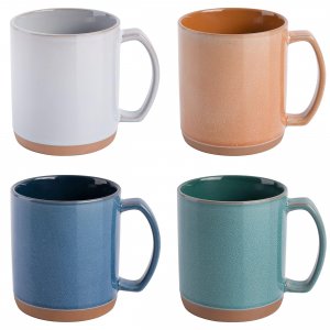 Mr 80683.01 Mr. Coffee Dorsey 4 Piece 17 Ounce Stoneware Mug Set With 