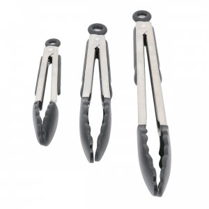 Oster 137538.03 Baldwyn 3 Piece Stainless Steel Kitchen Tongs Set In B