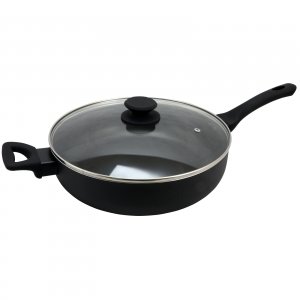 Oster 80130.02 Ashford 5 Quart Aluminum Sauteacute; Pan With Tempered 