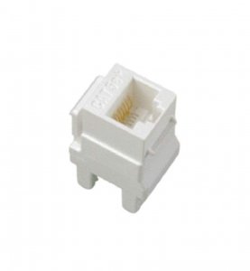 Onq 0108-1221 Cat6 Rj45 T568-ab Keystone Connector - White