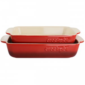 Crock-pot 120183.02RR Crock Pot Artisan 2 Piece Stoneware Bake Pans In