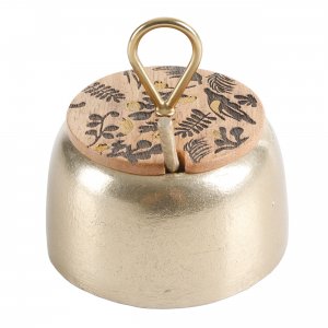 Cravings 123107.03 4 Inch Aluminum Spice Cellar And Spoon In Gold With