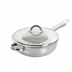 Oster 128613.03 Sangerfield 3 Piece 4 Quart Stainless Steel Saute Pan 