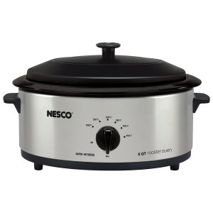 Nesco 4816-25 6qt Prcln Rstr Ss Slvr