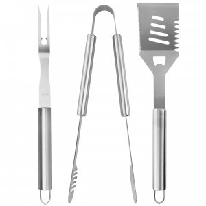 Oster 137555.03 Baldwin 3 Piece Stainless Steel Barbecue Tool Set In S