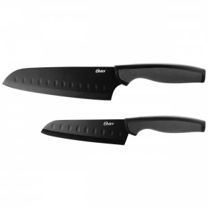 Oster 82956.02 Slice Craft 2 Piece Stainless Steel Santoku Knife Set I