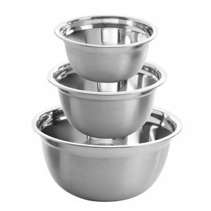 Oster 82954.03 Rosamond 3 Piece Stainless Steel Mixing Bowl Set In Sil