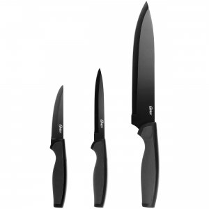 Oster 82957.03 Slice Craft 3 Piece Stainless Steel Cutlery Set In Blac