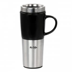 Mr 131002.01 Mr. Coffee 16oz Stainless Steel And Stoneware Travel Mug