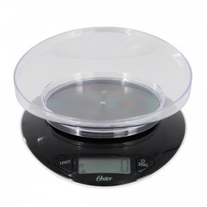 Oster 141108.02 Lydell 2 Piece Digital Kitchen Scale With Bowl In Blac