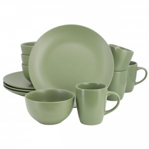 Gibson 142563.12 Home Everyday Plus 12 Piece Round Stoneware Dinnerwar