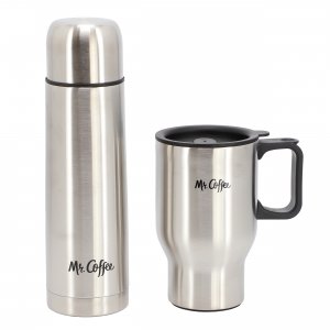 Mr 142762.02 Mr. Coffee Javelin 2 Piece Thermal Bottle And Travel Mug 