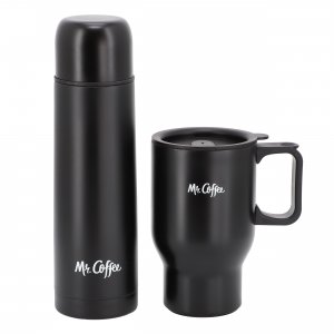 Mr 142763.02 Mr. Coffee Javelin 2 Piece Thermal Bottle And Travel Mug 