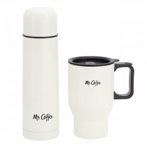 Mr 144617.02 Mr. Coffee Javelin 2 Piece Thermal Bottle And Travel Mug 