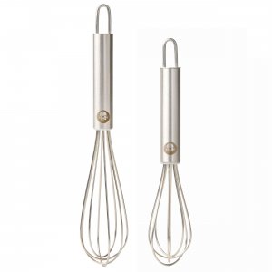 Babish 131288.02R 2 Piece Stainless Steel Tiny Whisk Set In Silver