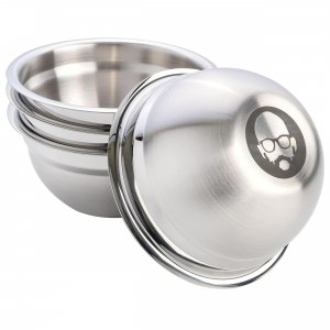 Babish 131308.04R 4 Piece 4 Inch Stainless Steel Mini Prep Bowl Set In