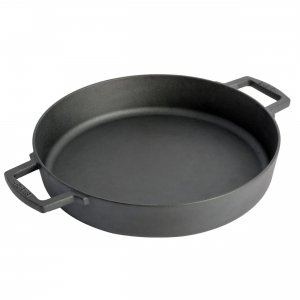 Babish 139797.01R 13 Inch Cast Iron Everyday Pan With Handles In Black