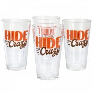 Wanda 138802.01 By Miranda Lambert Hide Your Crazy 4 Piece 16 Ounce Gl