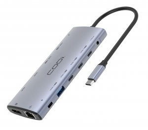 Codi HB012-1 Usb-c 12-in-1 Multi-port Hub With Power Delivery