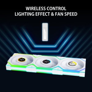 Lianli 12SLLCD1W3W Lian-li Uni Fan Sl 120mm Rgb Wireless Fan - White