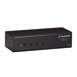 Black KV6224DPH 4 Prt Dual Head Hdmidp Usb3